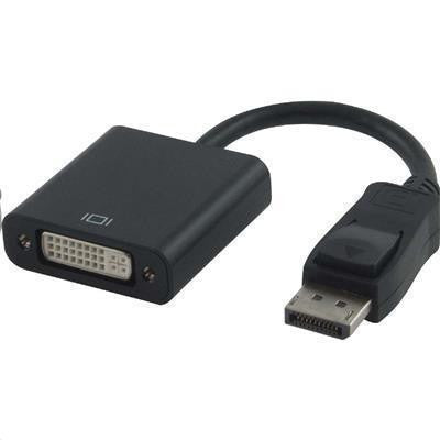 HP F7W96AA DisplayPort to female DVI SL Single-Link DVI Adapter for ProBook 640/645/650/655 G1, 6470b/6475b/6570b, Elitebook 825/845/850 G2, 820/840/850 G1, ZBook 14/15/17, Folio 9470m, etc