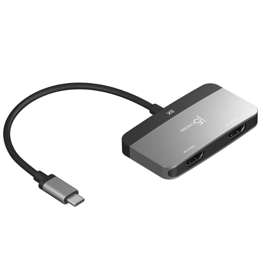 J5create USB-C 8K Dual HDMI Display Adapter