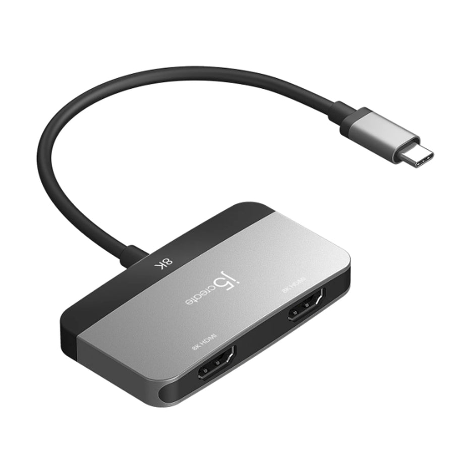 J5create USB-C 8K Dual HDMI Display Adapter