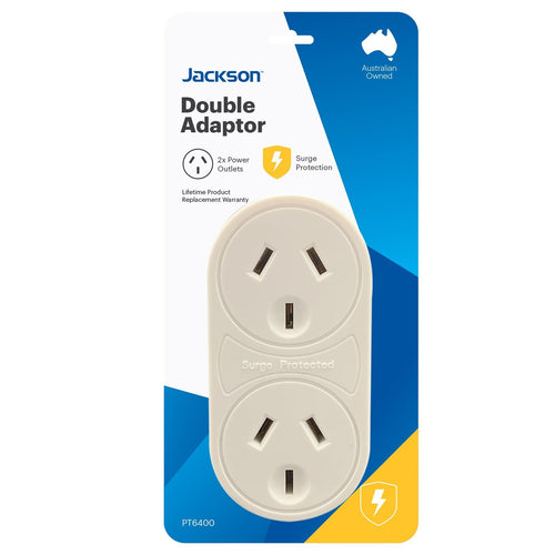 Jackson  PT6400  Vertical Double Adaptor with 4,500A Surge Protection