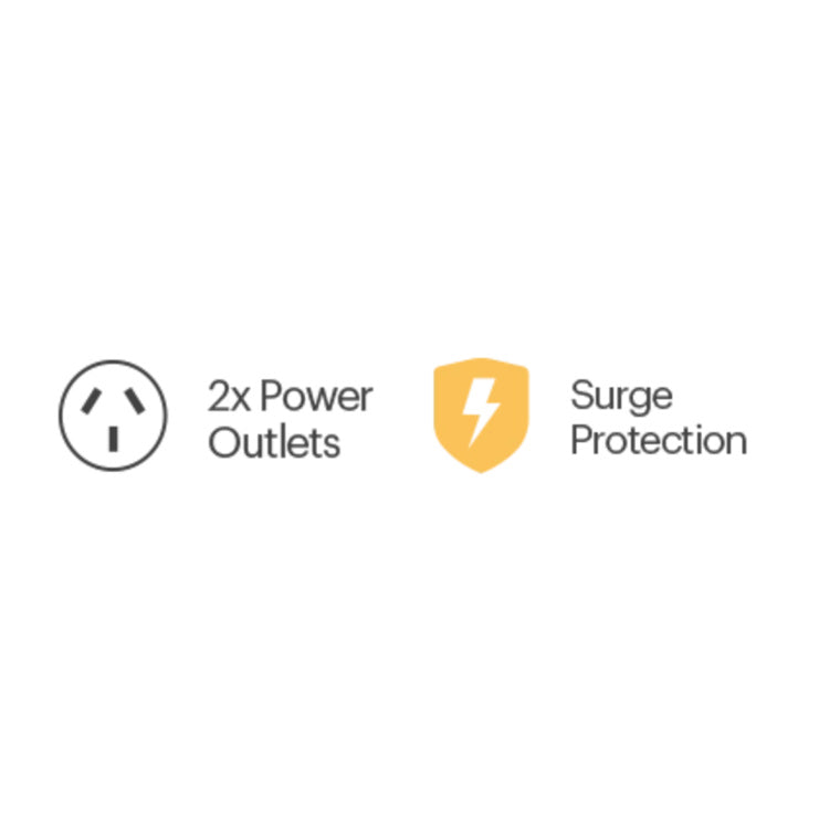 Jackson  PT6400  Vertical Double Adaptor with 4,500A Surge Protection