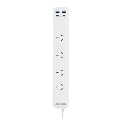 PT20W44W - Jackson 20W USB-A +USB-C 4 Outlet Powerboard