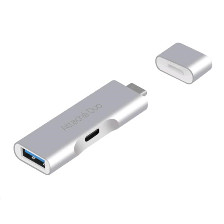MB-UTC-02 - mbeat® Attaché Duo USB-C-auf-USB-3.1-Adapter mit USB-C-Ladeanschluss