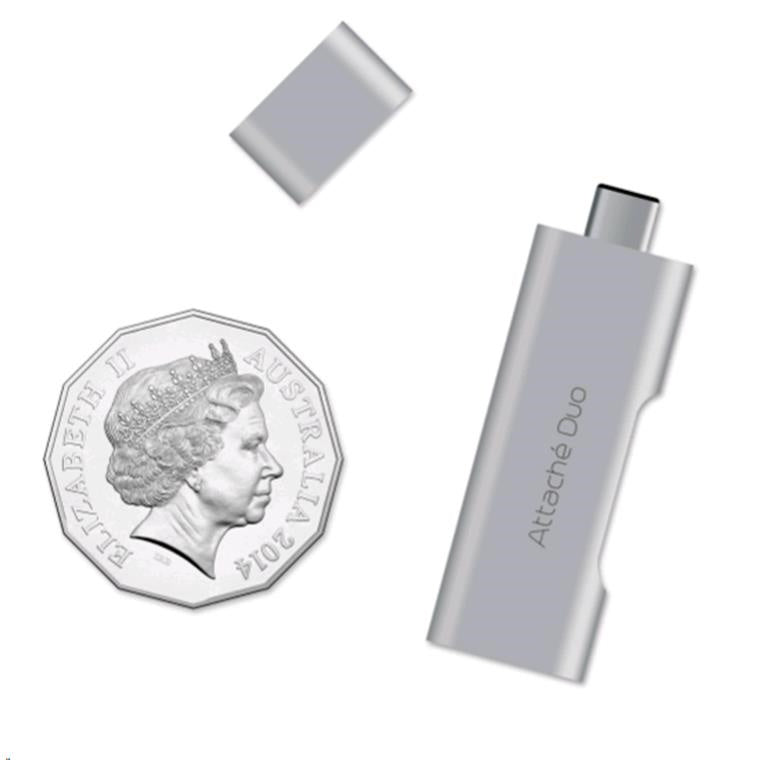 MB-UTC-02 - mbeat® Attaché Duo USB-C-auf-USB-3.1-Adapter mit USB-C-Ladeanschluss