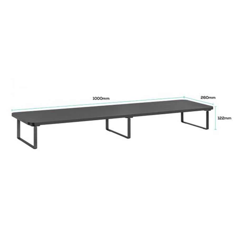 mbeat ACA-MSTD-03BLK activiva Black Dual Monitor Riser Stand