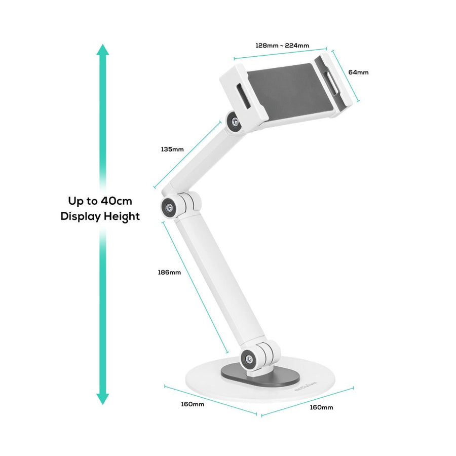 mbeat ACA-TSTD-01WHT activiva Universal iPad & Tablet Tabletop Stand