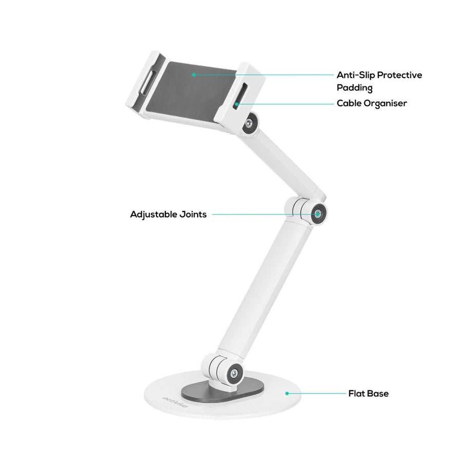 mbeat ACA-TSTD-01WHT activiva Universal iPad & Tablet Tabletop Stand