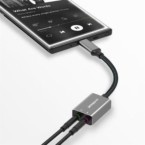 mbeat MB-XAD-CAXM Tough Link USB-C to 3.5 Audio and Microphone Adapter - Space Grey(20pc)