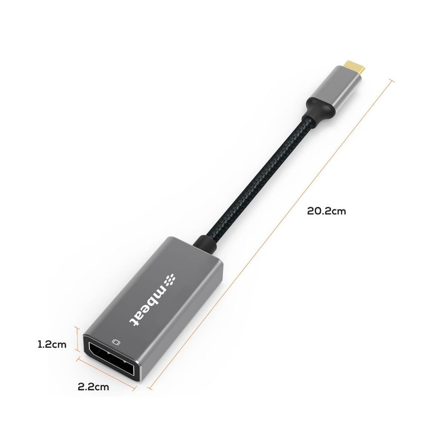 MB-XAD-CDP – mbeat Tough Link USB-C-auf-DisplayPort-Adapter – Space Grey
