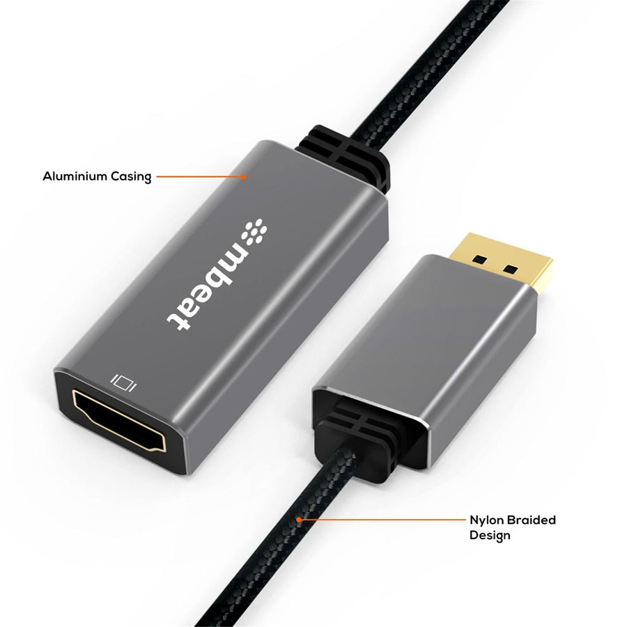mbeat MB-XAD-DPHDM Tough Link DisplayPort  to HDMI Adapter - Space Grey