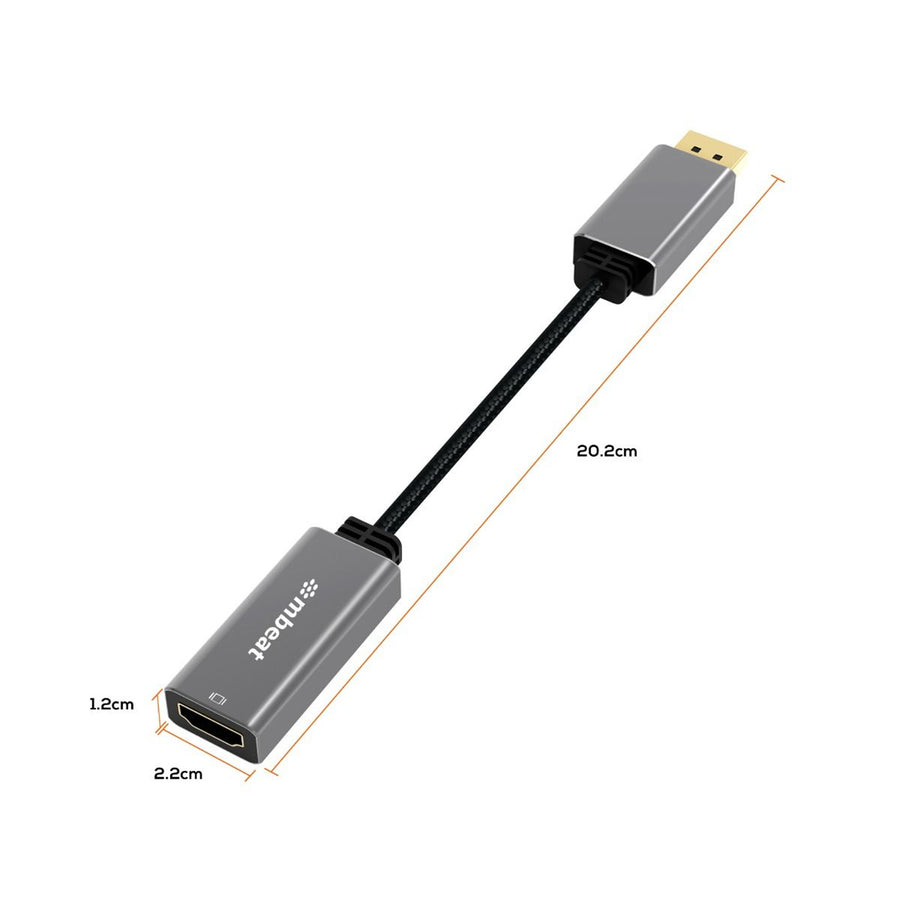 MB-XAD-DPHDM - mbeat Tough Link DisplayPort  to HDMI Adapter - Space Grey