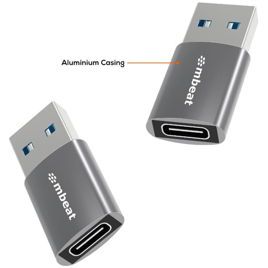 MB-XAD-U3MCF - mbeat Tough Link USB 3.0 (Male) to USB-C (Female) Adapter - Space Grey