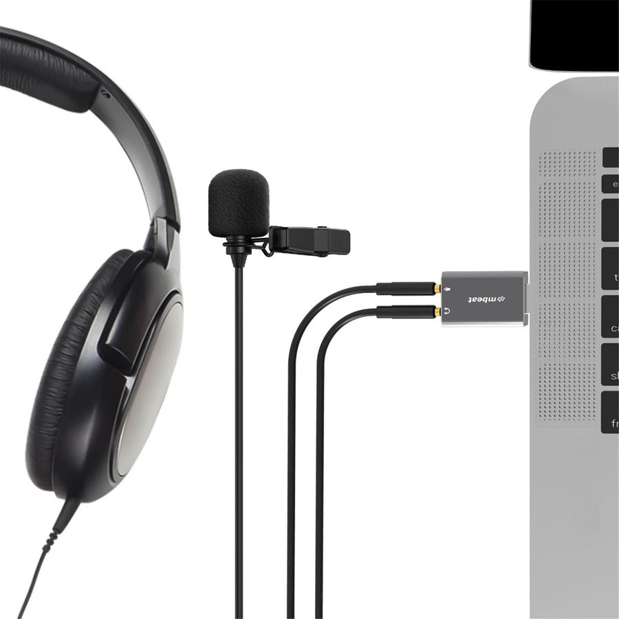 mbeat MB-XAD-UAXM Tough Link USB to 3.5 Audio and Microphone Adapter - Space Grey (20pc)