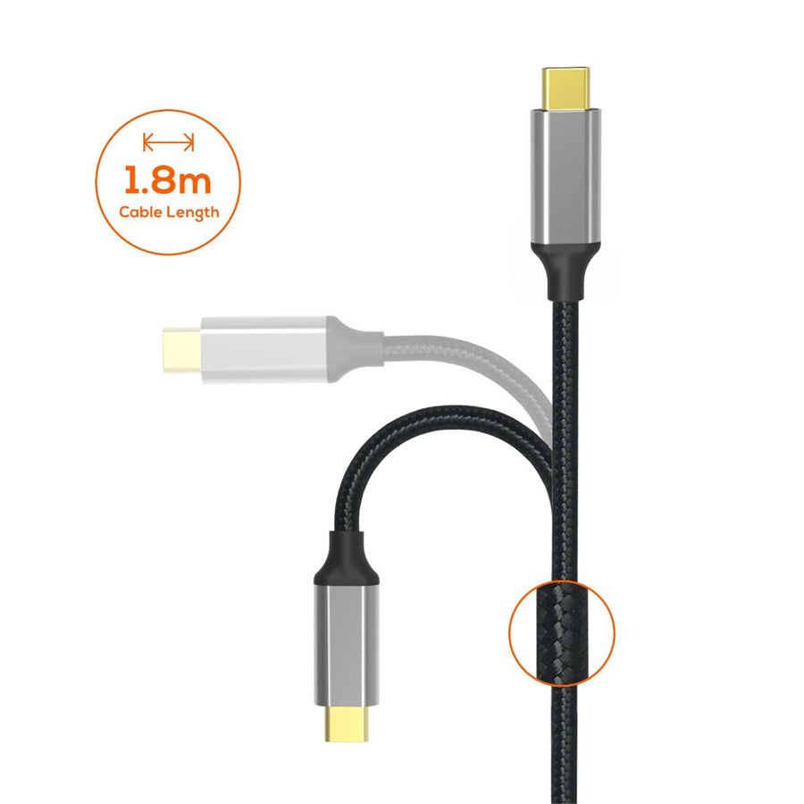 MB-XCB-CHD18 - mbeat Tough Link 1,8 m 4K USB-C auf HDMI Kabel - Space Grey
