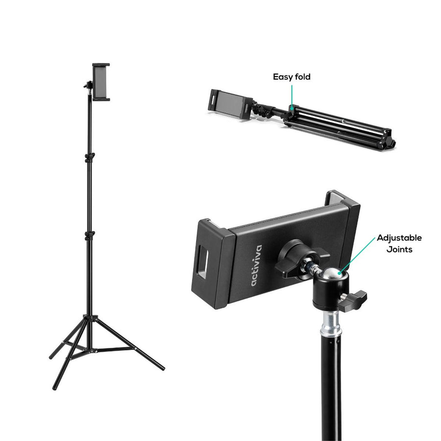 mbeat ACA-TSTD-05BLK activiva Universal Tablet & Smartphone Tripod