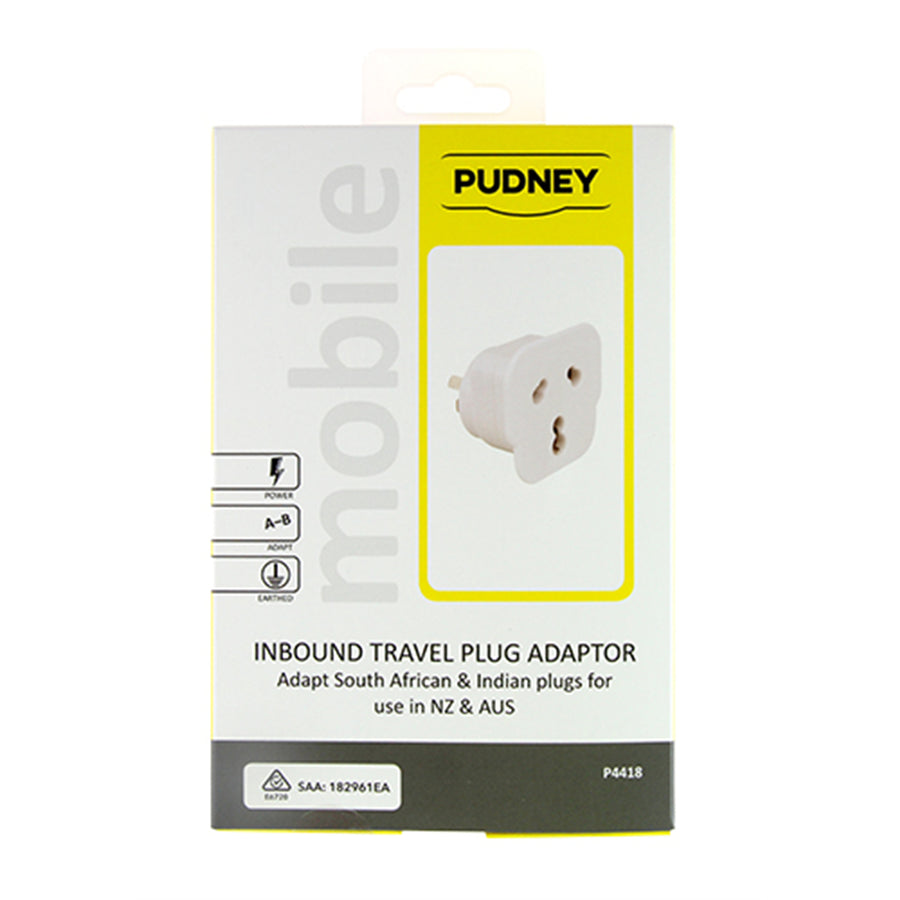 Pudney Home P4418 - Pudney International Multi Plug Adaptor South Africa, India to NZ