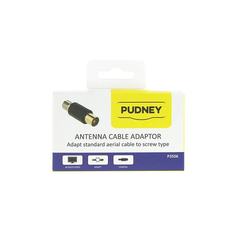 Pudney Home P3506 - Pudney Adaptor Coaxial Plug to F Socket