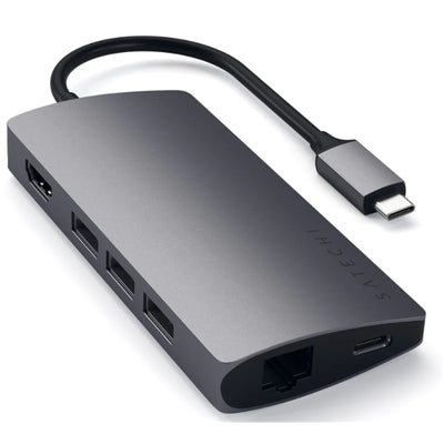 ST-TCMA2M - Satechi USB-C Multi-Port Adapter 4K HDMI w/ Ethernet V2 (Space Grey)
