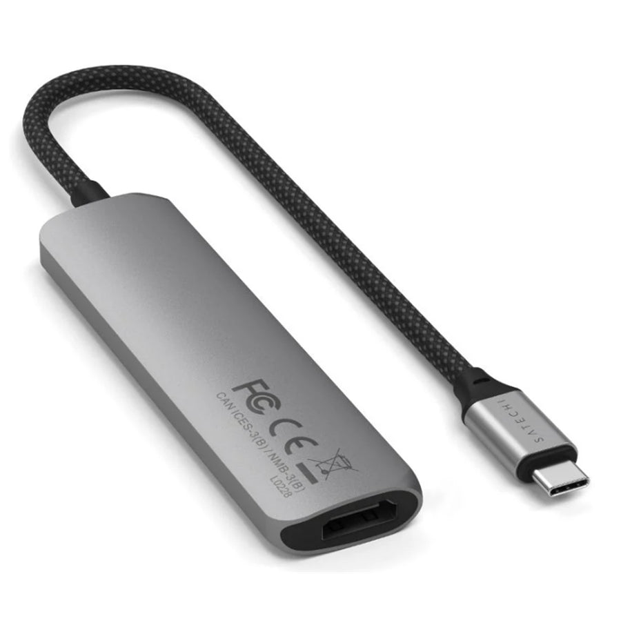 SATECHI   Slim Mulitport Docking Adapter - Space Gray
