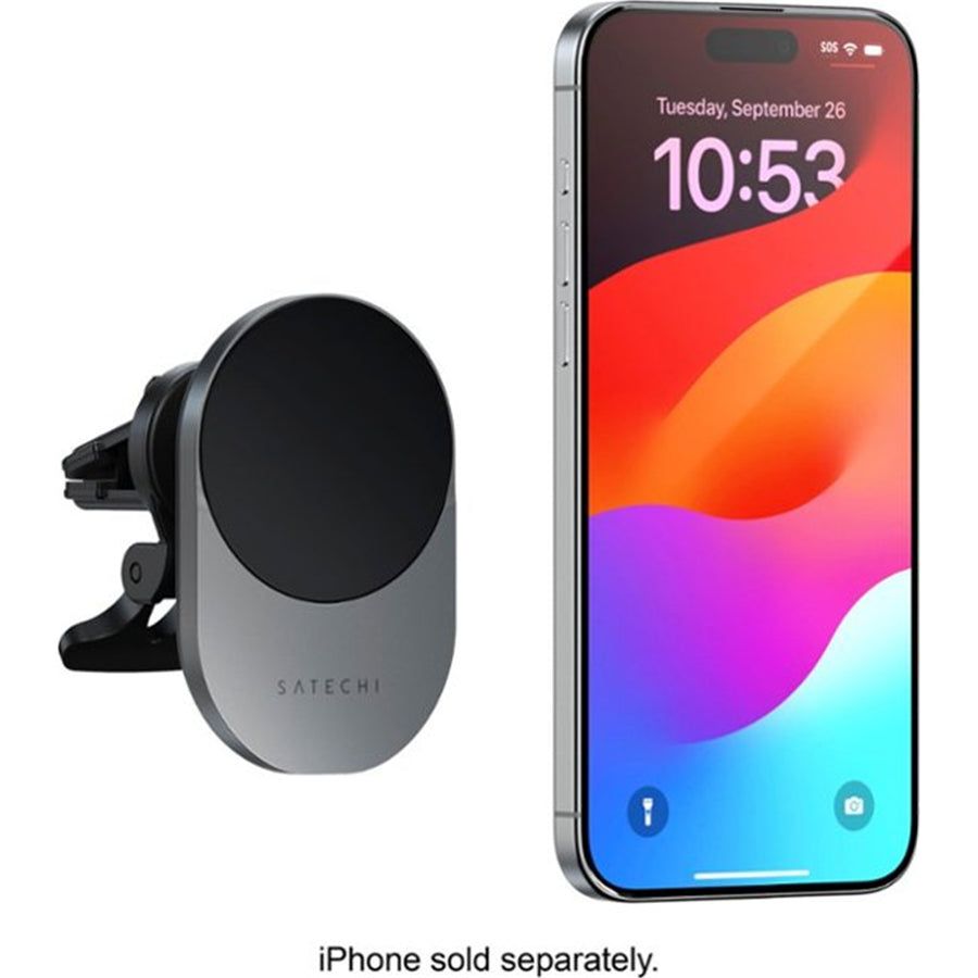 SATECHI Qi2 Wireless Car Charger - Space Grey