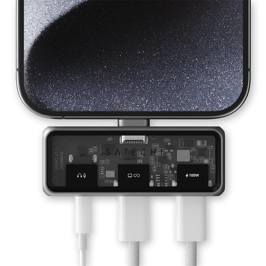 SATECHI    Mobile XR Hub with Audio USB-C - Space Grey
