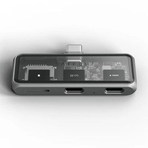 SATECHI   USB-C Mobile XR Hub with Micro SD Card Reader - Space Grey
