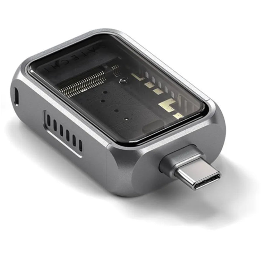 SATECHI   USB-C Mini NVMe SSD Enclosure - Space Grey