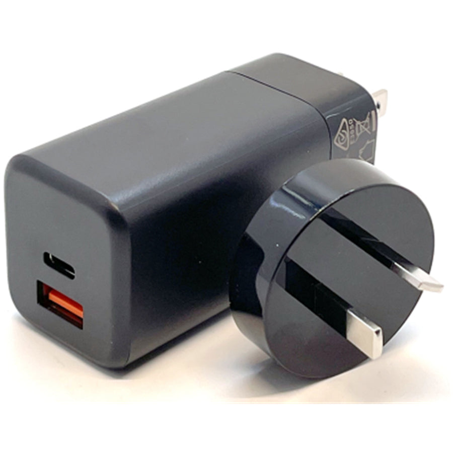 Switchwerk   45W GAN Quick Charge Dual Port USB-C PD Wall Charger Power Adapter