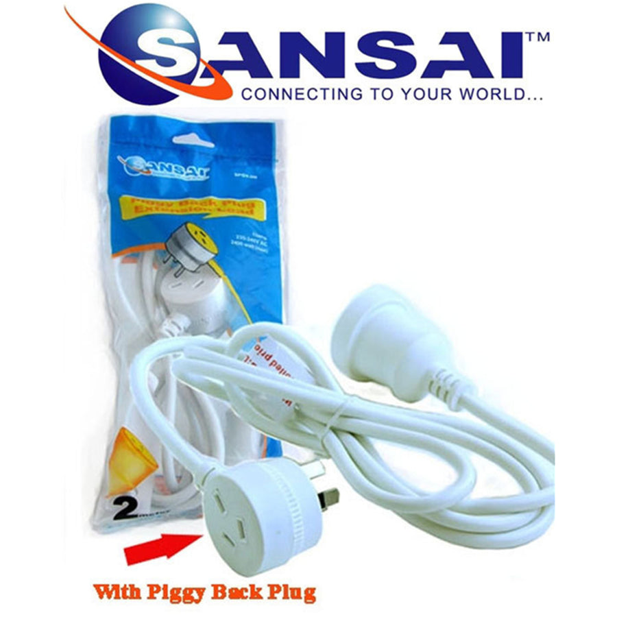 Sansai  SPGY-2M  Piggy Back Extension Cord - 2m