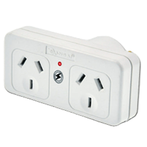 Sansai PAD-017LS Surged Double Adapter - Left