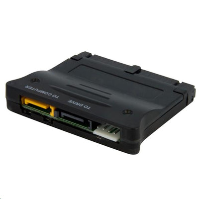 StarTech.com PATA2SATA3 Bidirektionaler SATA-IDE-Adapter/Konverter – 1 x IDE-Buchse, 1 x SP4-Stromanschluss (Stecker) – 2 x SATA-Stecker – Schwarz