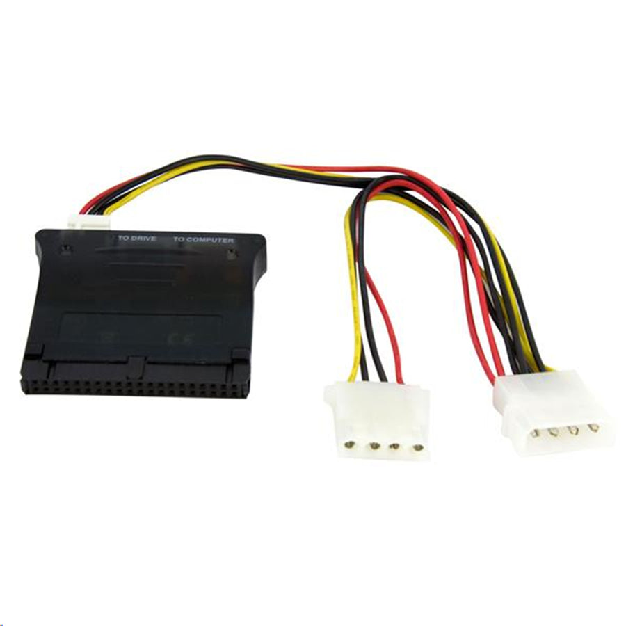 StarTech.com PATA2SATA3 Bidirektionaler SATA-IDE-Adapter/Konverter – 1 x IDE-Buchse, 1 x SP4-Stromanschluss (Stecker) – 2 x SATA-Stecker – Schwarz