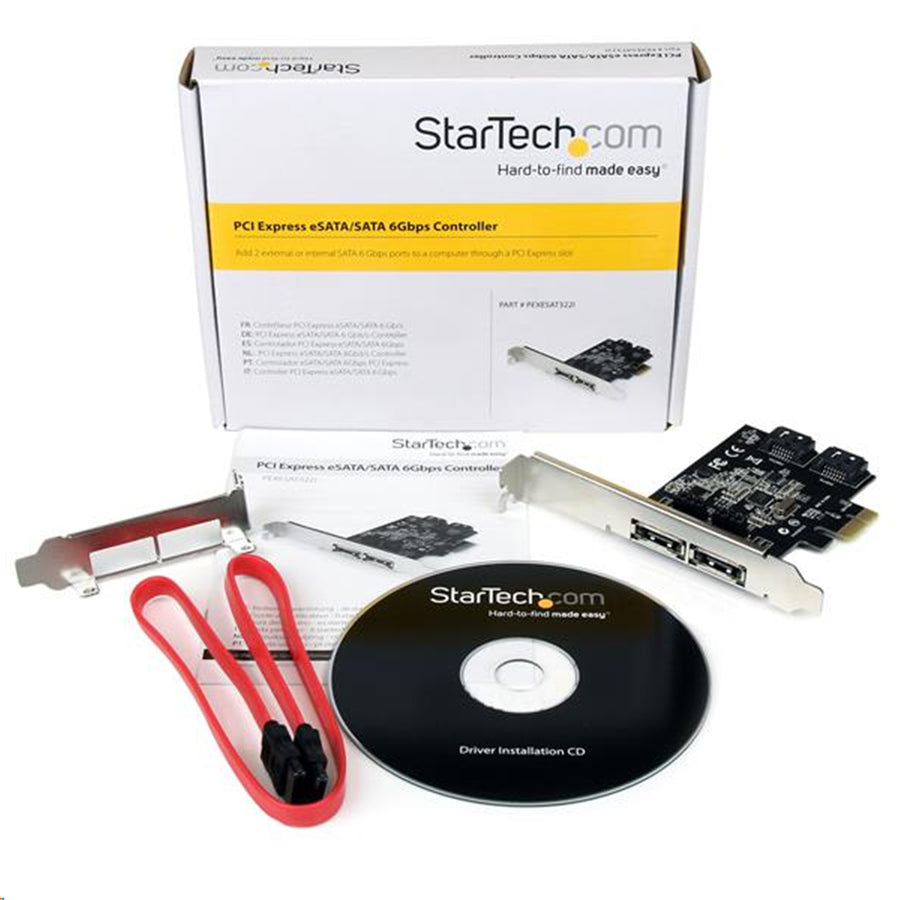 StarTech.com PEXESAT322I 2-Port PCIe SATA III eSATA Controller