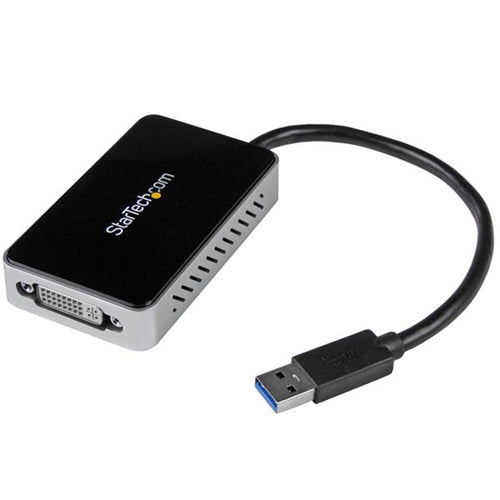 USB 3 to DVI Adapter with 1-Port USB Hub