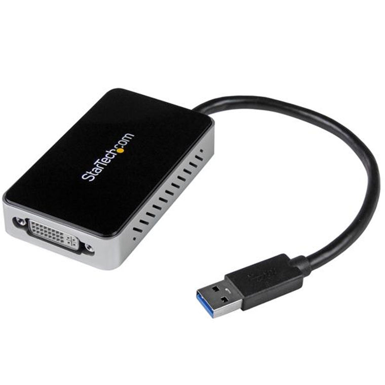 USB 3 to DVI Adapter with 1-Port USB Hub