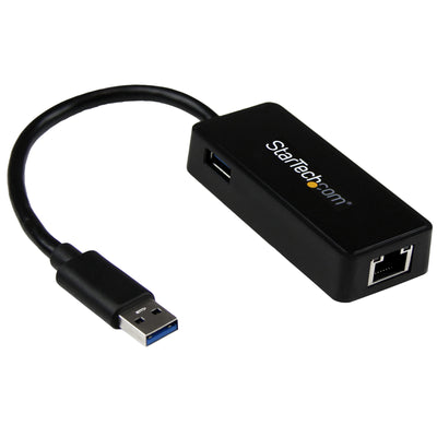 StarTech.com USB31000SPTB USB 3.0 auf Gigabit Ethernet Adapter Netzwerkkarte mit USB-Anschluss - Schwarz