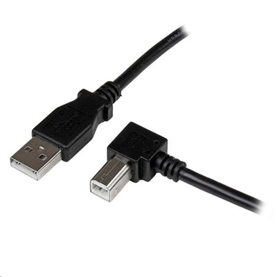 StarTech.com USBAB1MR – 1m USB 2.0 A auf B Winkelkabel, M/M