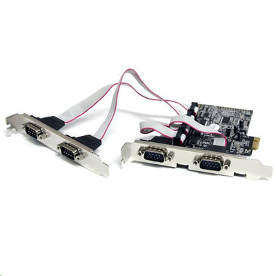 StarTech.com PEX4S553 - 4 Port PCIe Serial Adapter Card w/ 16550