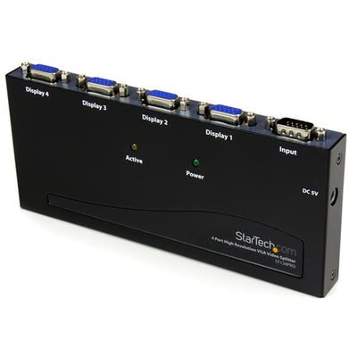 StarTech.com ST124PRO - 4 PORT HIGH RES VGA VIDEO SPLITTER