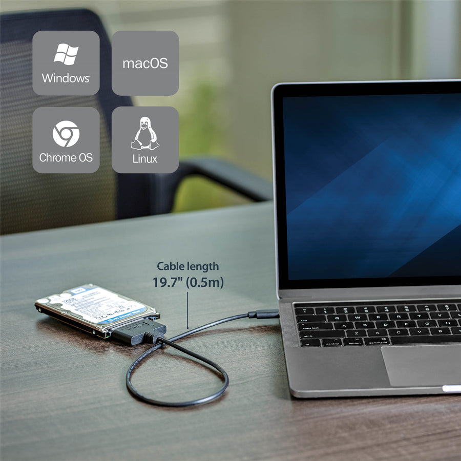 StarTech.com USB31CSAT3CB USB 3.1 Adapterkabel – 2,5-Zoll-SATA – USB