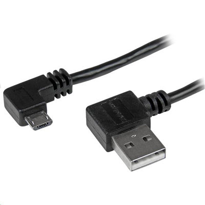 StarTech.com USB2AUB2RA2M - 2m 6 ft Right Angle Micro-USB Cable