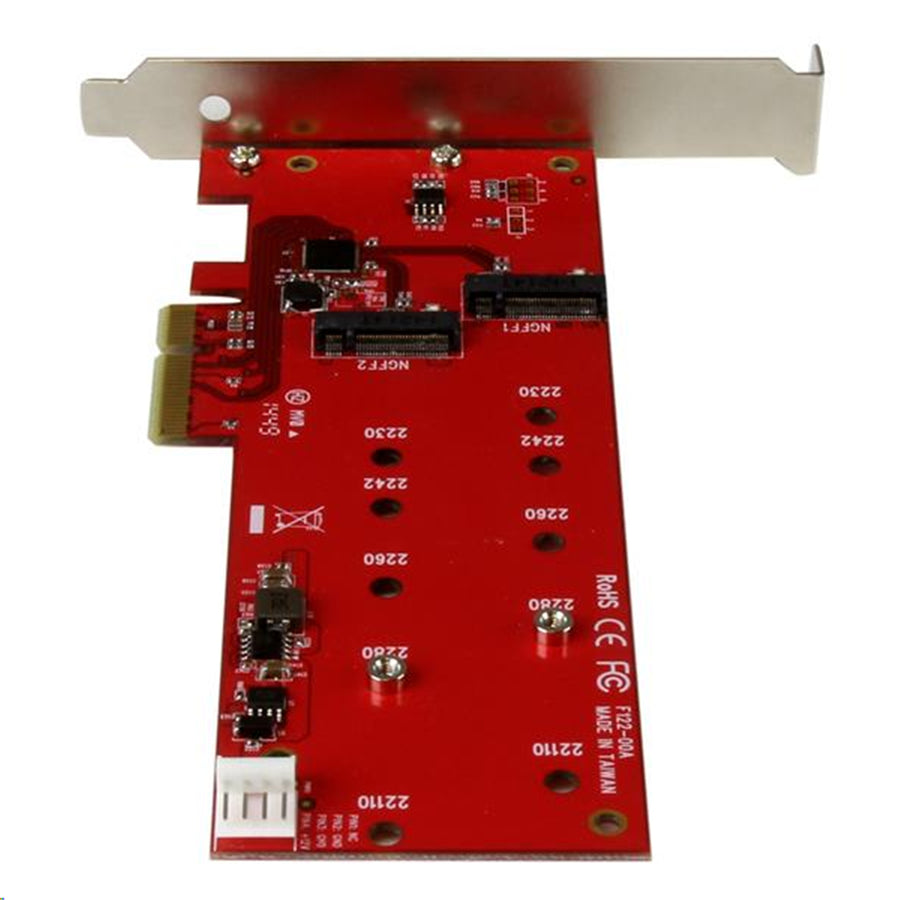 StarTech.com PEX2M2 2x M.2-SSD-Controllerkarte – PCIe