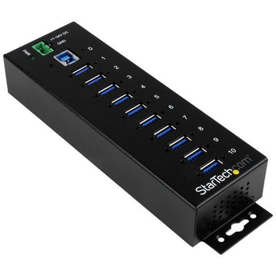 StarTech.com ST1030USBM - 10 Port Industrial USB 3.0 Hub - Metal