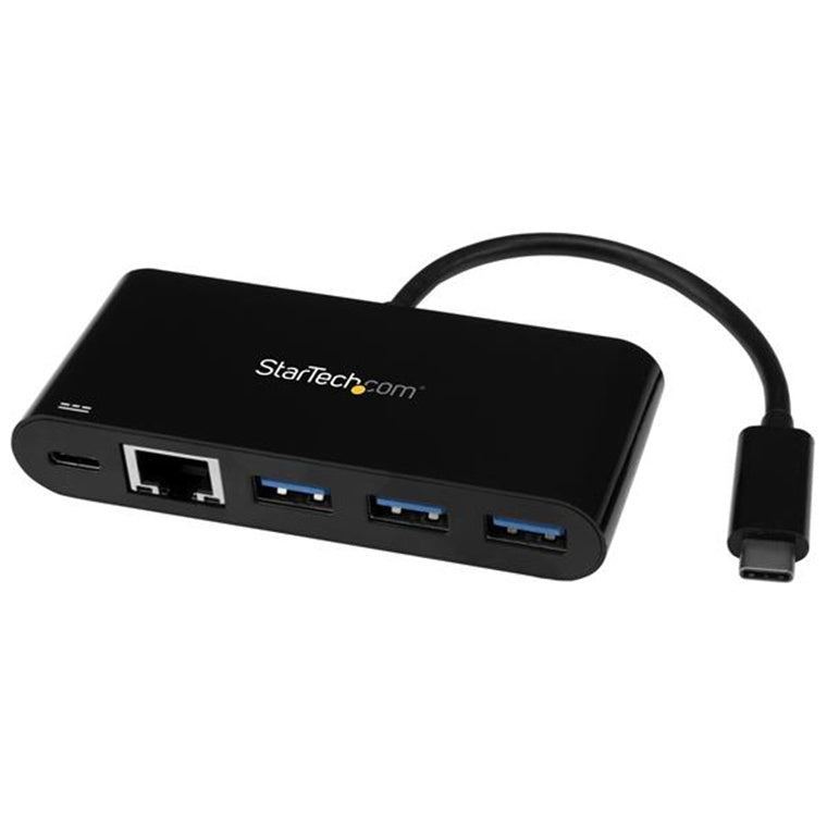 3 PORT USB C HUB W/ GBE PD - USB 3.0