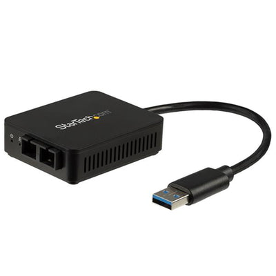 StarTech.com US1GA30SXSC USB to Fiber Optic Converter - 1000Base-SX SC - MM - Windows / Mac / Linux -USB3.0 Ethernet Adapter - Network Adapter