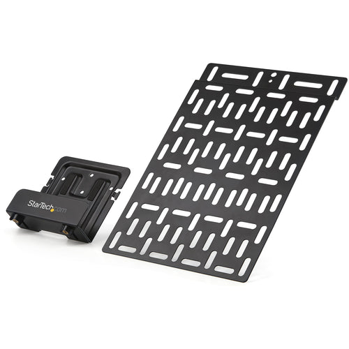 Universal TV mount caddy for media devic