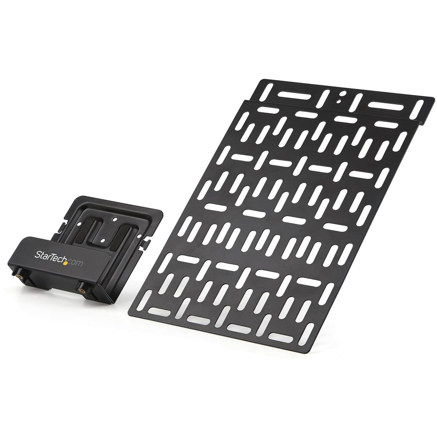 Universal TV mount caddy for media devic