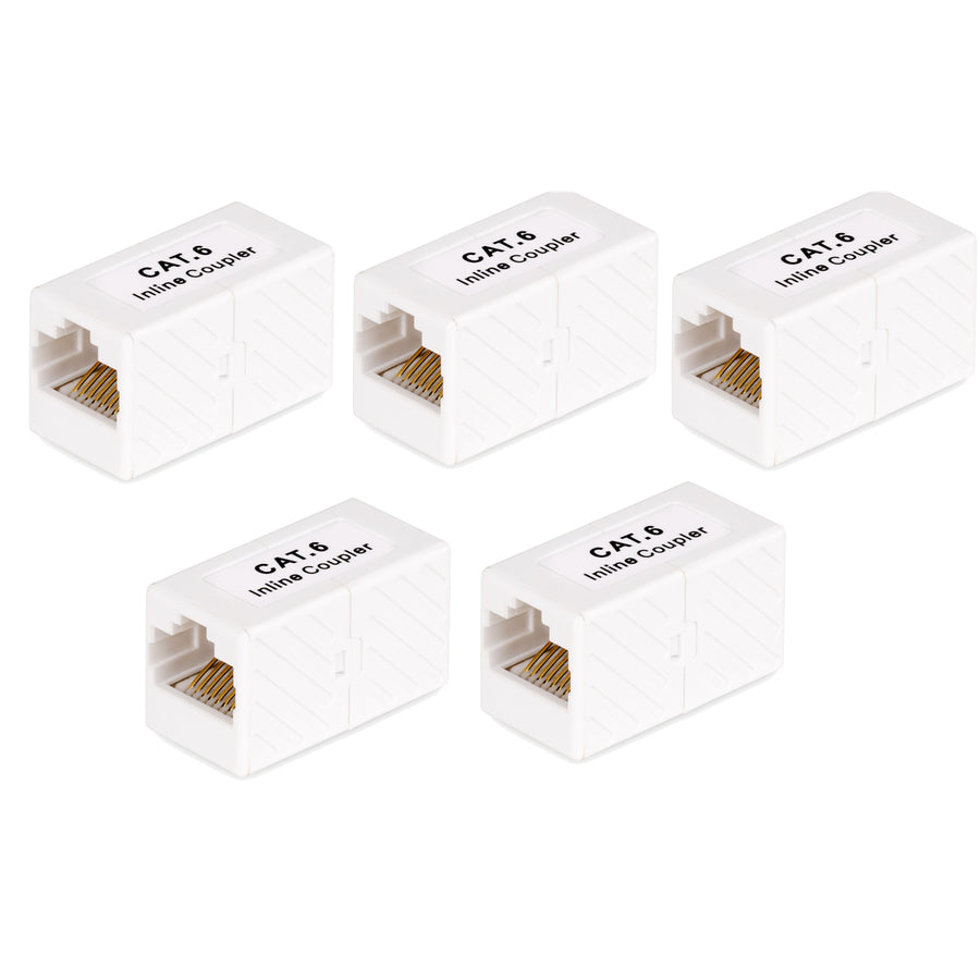 RJ45 INLINE CAT6 COUPLER 5-PACK F/F