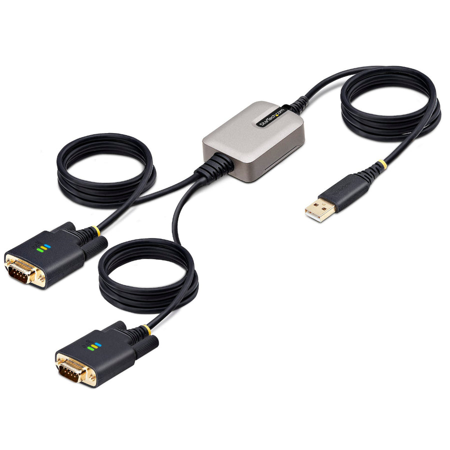 13ft 2-Port USB to RS232 Serial Adapter