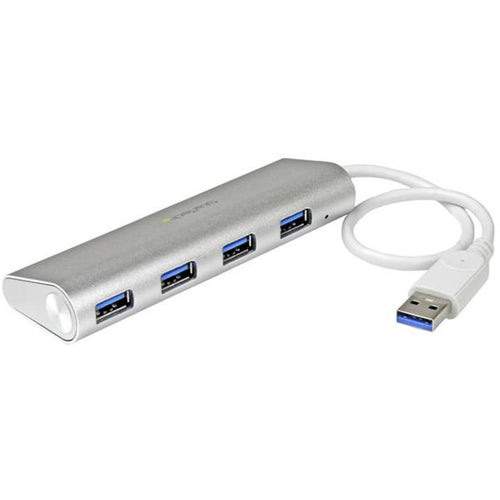 4 Port Portable USB 3.0 Hub - Aluminum